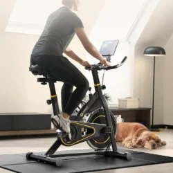 Foldable Treadmill Mat, Exercise Bike Mats for Home Gym Workout, Waterproof Non-Slip Exercise Equipment Mat Floor Protector for Indoor Cycles, Rowing Machine, Elliptical - Image 3