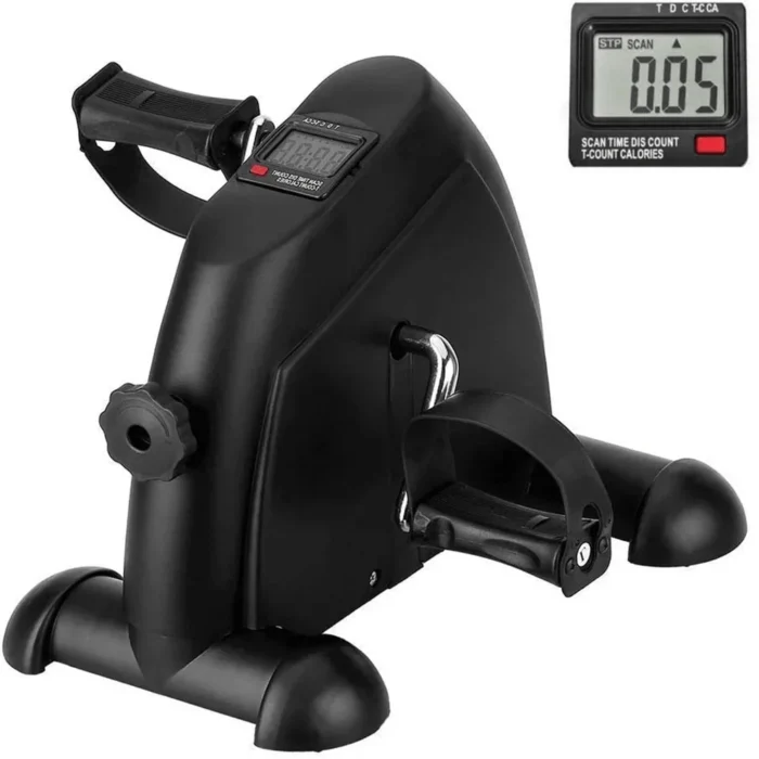 Mini Multi-Function Stepper, Exercise Bike, Digital under Desk Bike with LCD Screen Display, Pedal Exerciser Peddler for Leg Arm and Knee for Elderly
