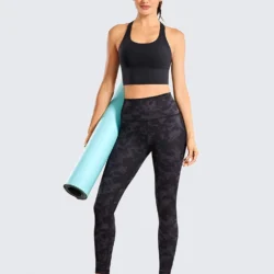 Strappy Longline Sports Bras for Women - Wirefree Padded Criss Cross Yoga Cropped Tank Tops - Image 3