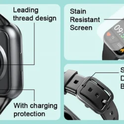 Smart Watch for Men Women, Fitness Tracker Heart Rate/Sleep Monitor, Fitness Watch Step/Calorie Counter, 25 Sport Modes IP68 Waterproof Activity Trackers, Smartwatch for Android Ios - Image 6