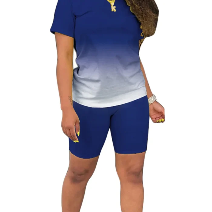 Women'S Gradient Colorblock Tracksuit Set, Athletic Outfit, 2-Piece Set, Sizes S-3XL
