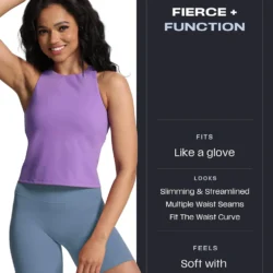 Trinity Workout Biker Shorts for Women Tummy Control High Waisted Exercise Athletic Gym Running Yoga Short 6" - Image 4