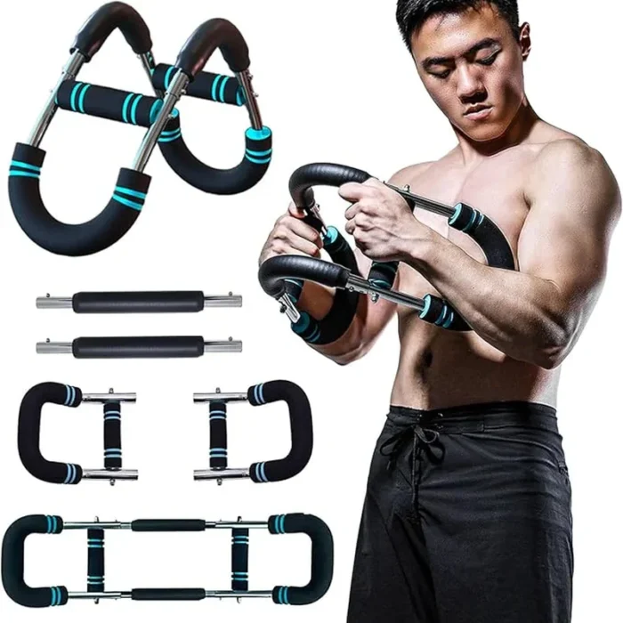 The Ultimate Arm Trainer. Adjustable Chest Expander, Arm Exerciser. Shoulder Muscle Training Fitness Equipment, Upper Body Strength Training Machine. Portable Spring Fitness Equipment.