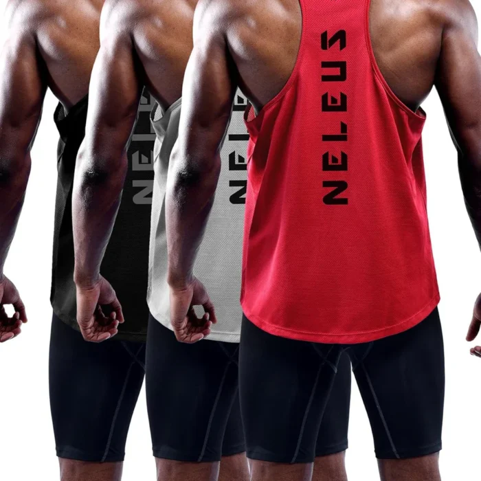 Men'S 3 Pack Dry Fit Y-Back Muscle Tank Top