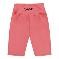 Women Pink MF Biker Shorts - Image 5