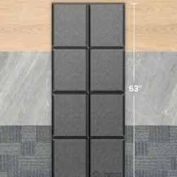Foldable Treadmill Mat, Exercise Bike Mats for Home Gym Workout, Waterproof Non-Slip Exercise Equipment Mat Floor Protector for Indoor Cycles, Rowing Machine, Elliptical - Image 2