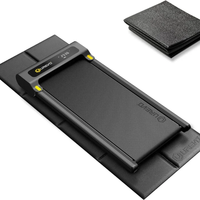Foldable Treadmill Mat, Exercise Bike Mats for Home Gym Workout, Waterproof Non-Slip Exercise Equipment Mat Floor Protector for Indoor Cycles, Rowing Machine, Elliptical