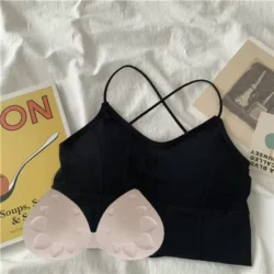 Women Cross Strap Sports Bra Top Women Push up Sport Bra Yoga Gym Crop Top Brassiere Fitness Top Sport Bra Breathable Bras - Image 4
