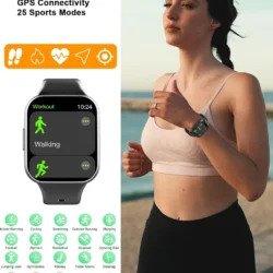 Smart Watch for Men Women, Fitness Tracker Heart Rate/Sleep Monitor, Fitness Watch Step/Calorie Counter, 25 Sport Modes IP68 Waterproof Activity Trackers, Smartwatch for Android Ios - Image 5