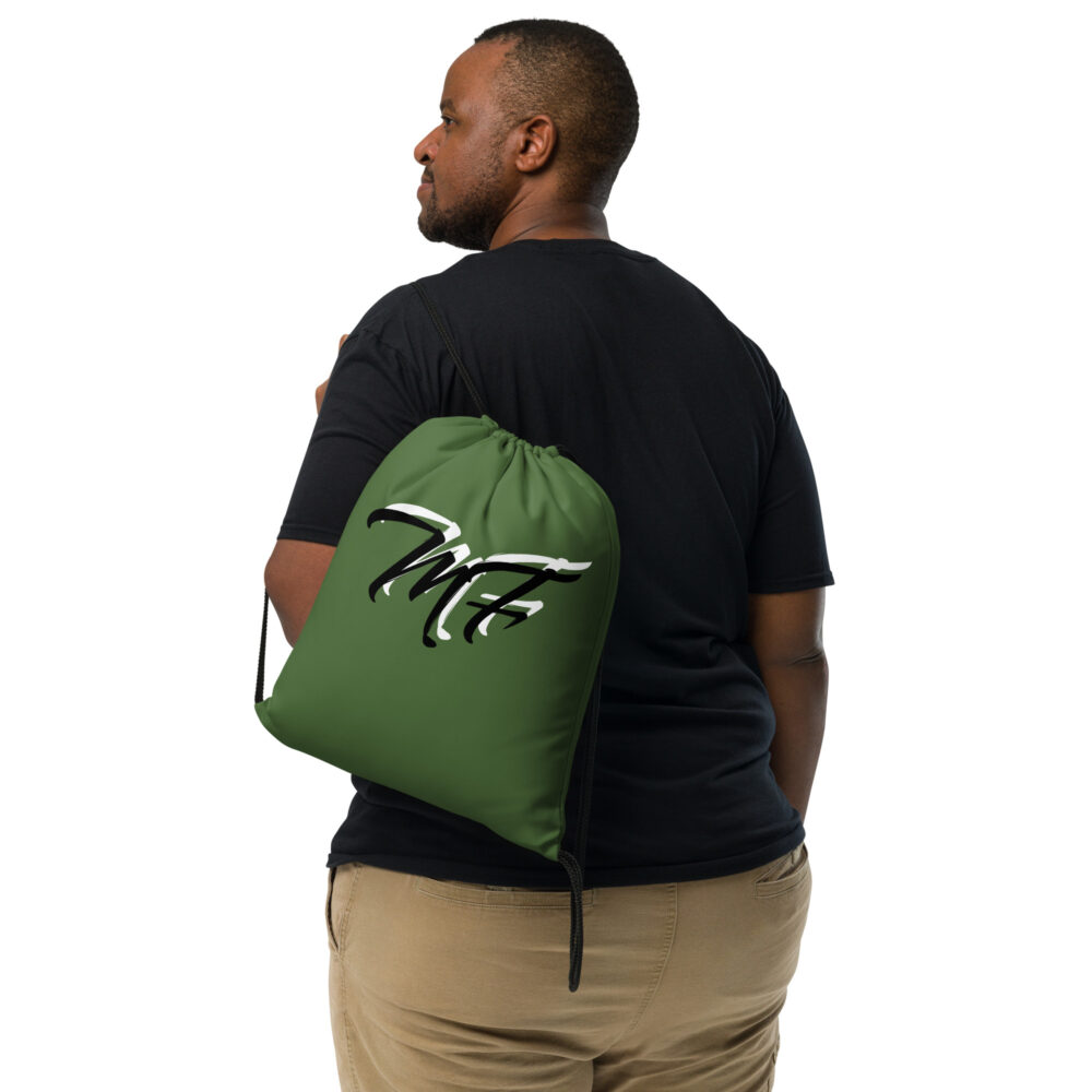 Green MF Drawstring bag - Image 3