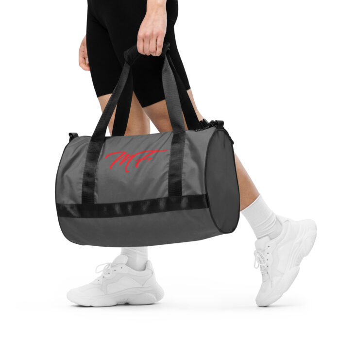Gray MF All-over print gym bag
