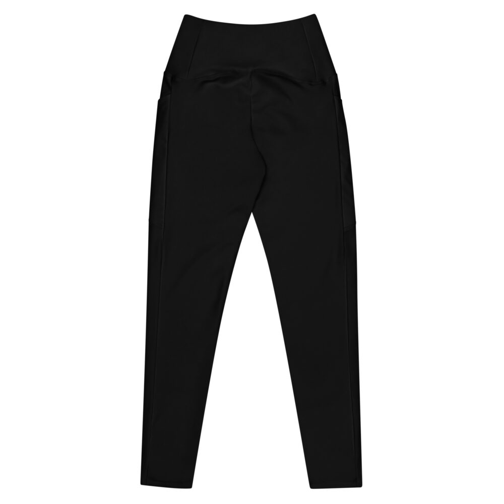 Black MF Crossover leggings with pockets - Image 8