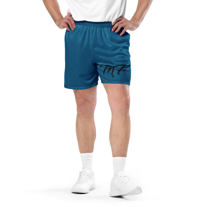 Blue MF mesh shorts