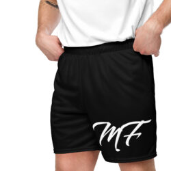 Men Black MF  mesh shorts - Image 4