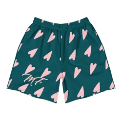 Women Green & Pink Athletic Long Shorts - Image 2