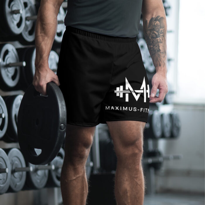 Black Maximus-Fitness Athletic Long Shorts