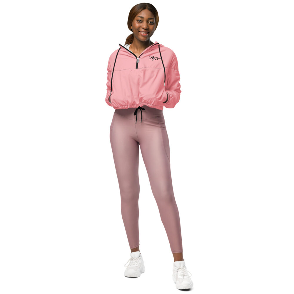 Pink MF Women’s cropped windbreaker - Image 6
