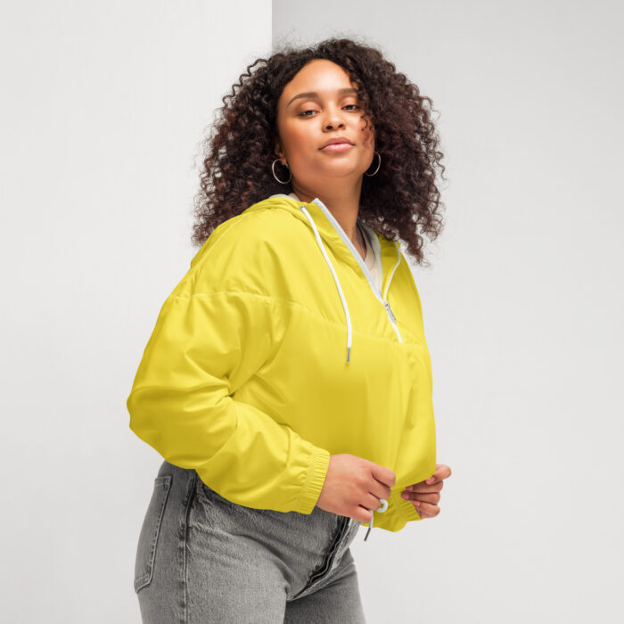 Yellow MF Women’s cropped windbreaker
