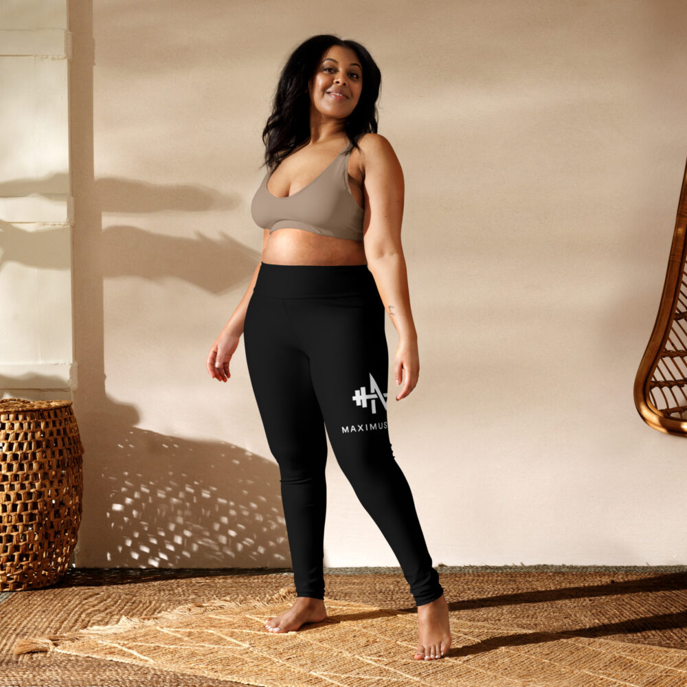 Black Maximus-Fitness Yoga Leggings - Image 3