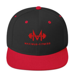 Maximus-Fitness  Black & Red Snapback Hat - Image 5