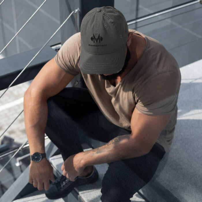Maximus-Fitness Distressed Dad Hat