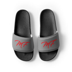 Gray & Red MF Men’s slides - Image 6