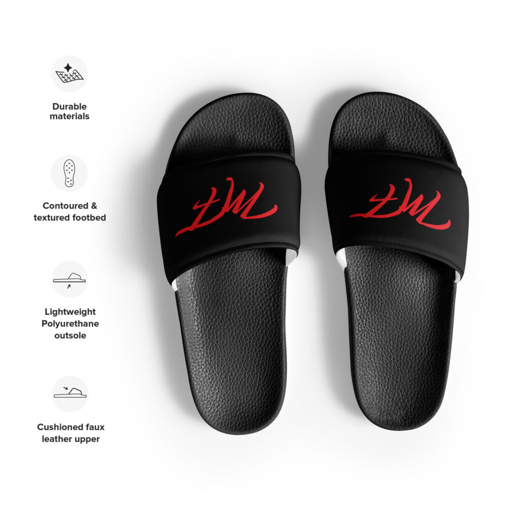 Black & Red MF Men’s slides - Image 3