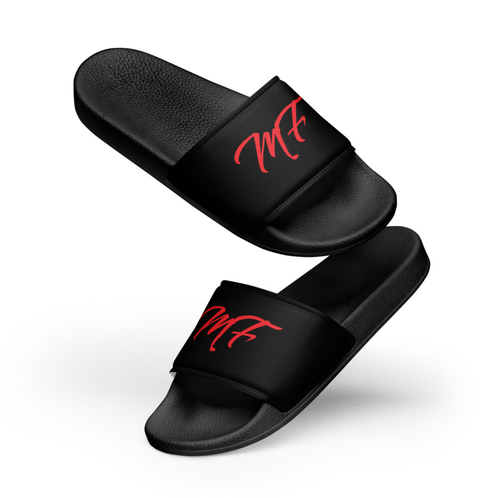 Black & Red MF Men’s slides - Image 4