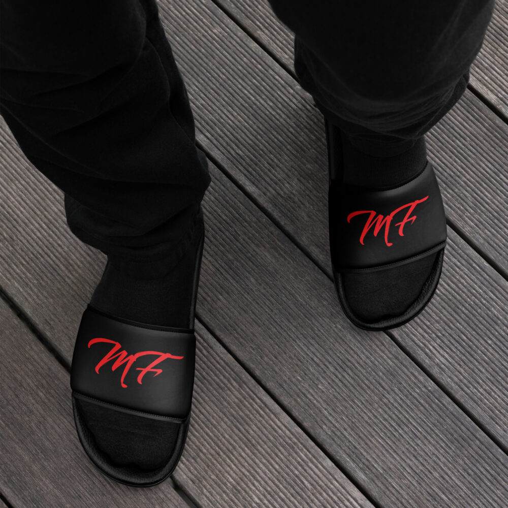 Black & Red MF Men’s slides - Image 5