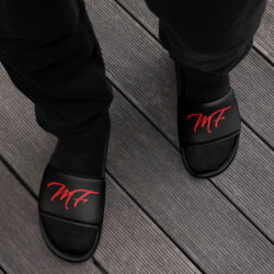 Black & Red MF Men’s slides - Image 5