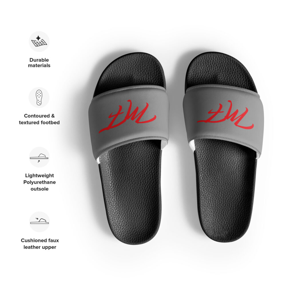 Gray & Red MF Men’s slides - Image 2
