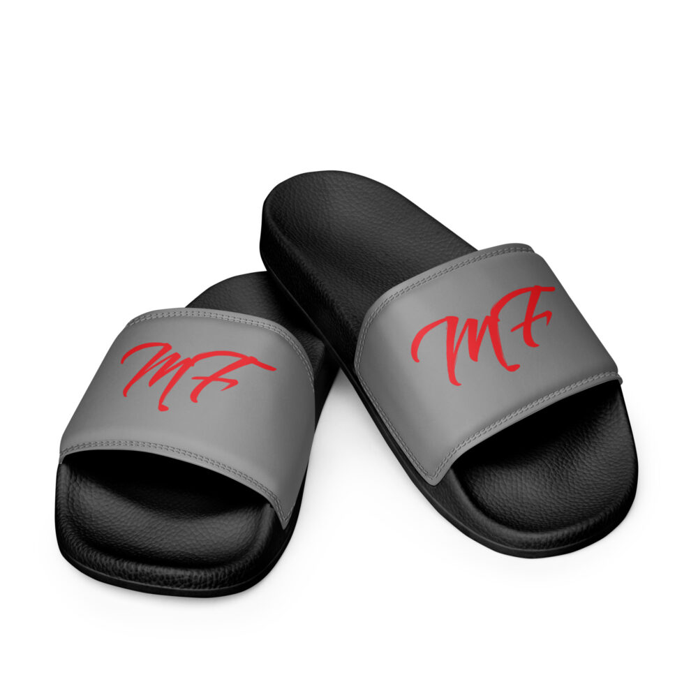 Gray & Red MF Men’s slides - Image 4