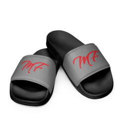 Gray & Red MF Men’s slides - Image 4