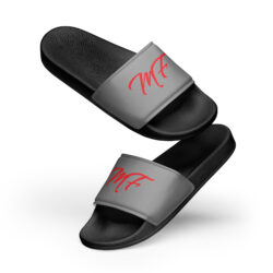 Gray & Red MF Men’s slides - Image 5