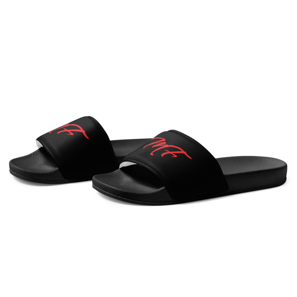 Black & Red MF Men’s slides - Image 7