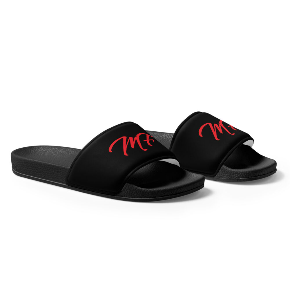 Black & Red MF Men’s slides - Image 8