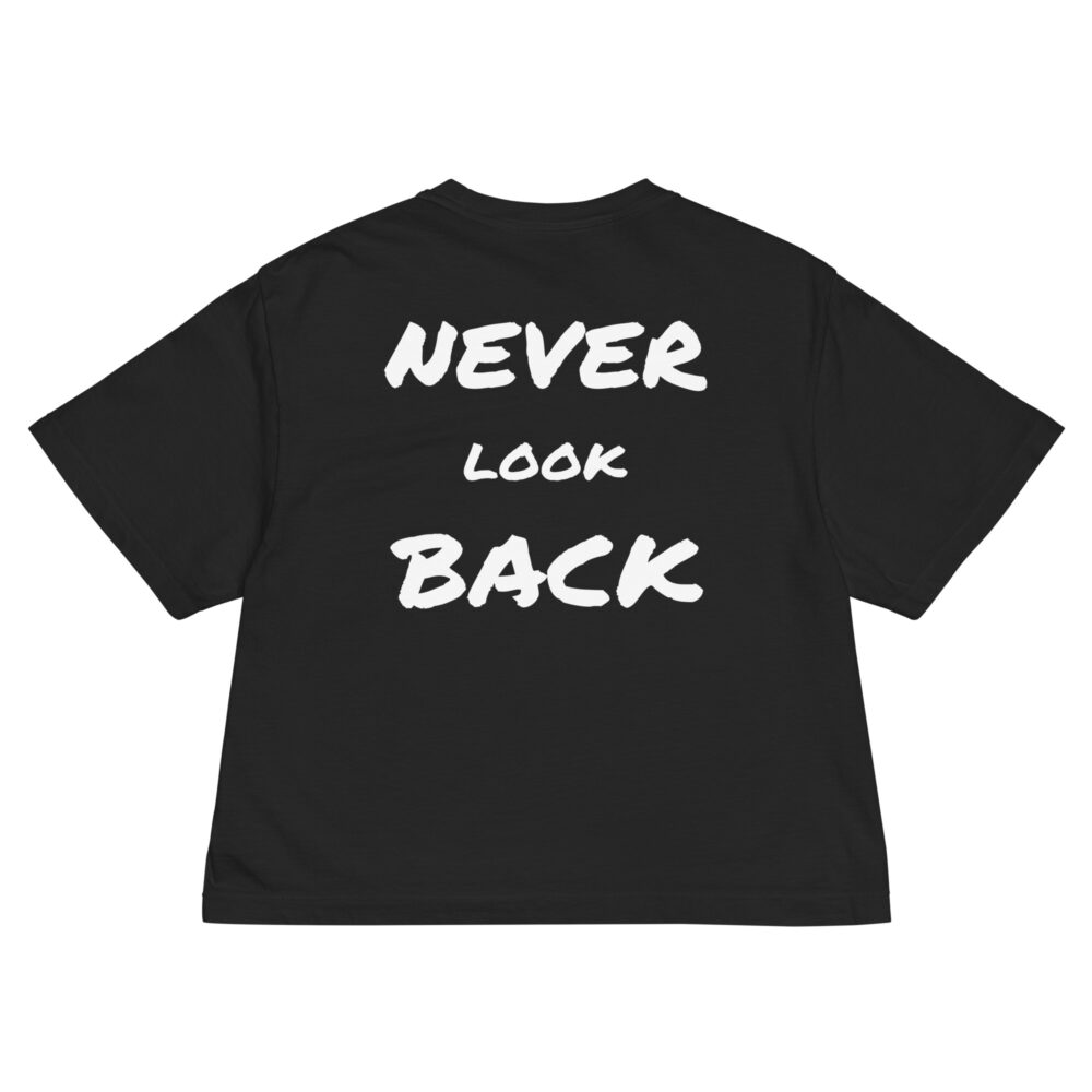 MF Never Look Back Women’s heavyweight boxy tee - Image 3