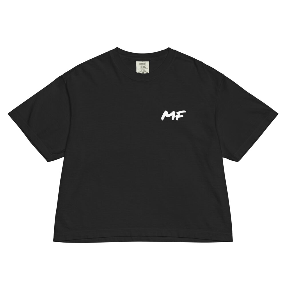 MF Never Look Back Women’s heavyweight boxy tee - Image 2