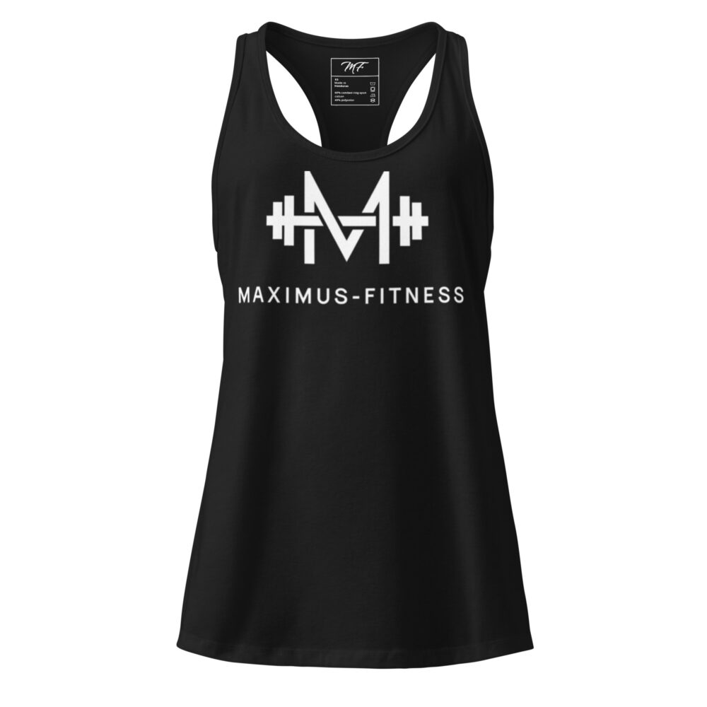 Maximus-Fitness Women’s fitted racerback tank top - Image 2