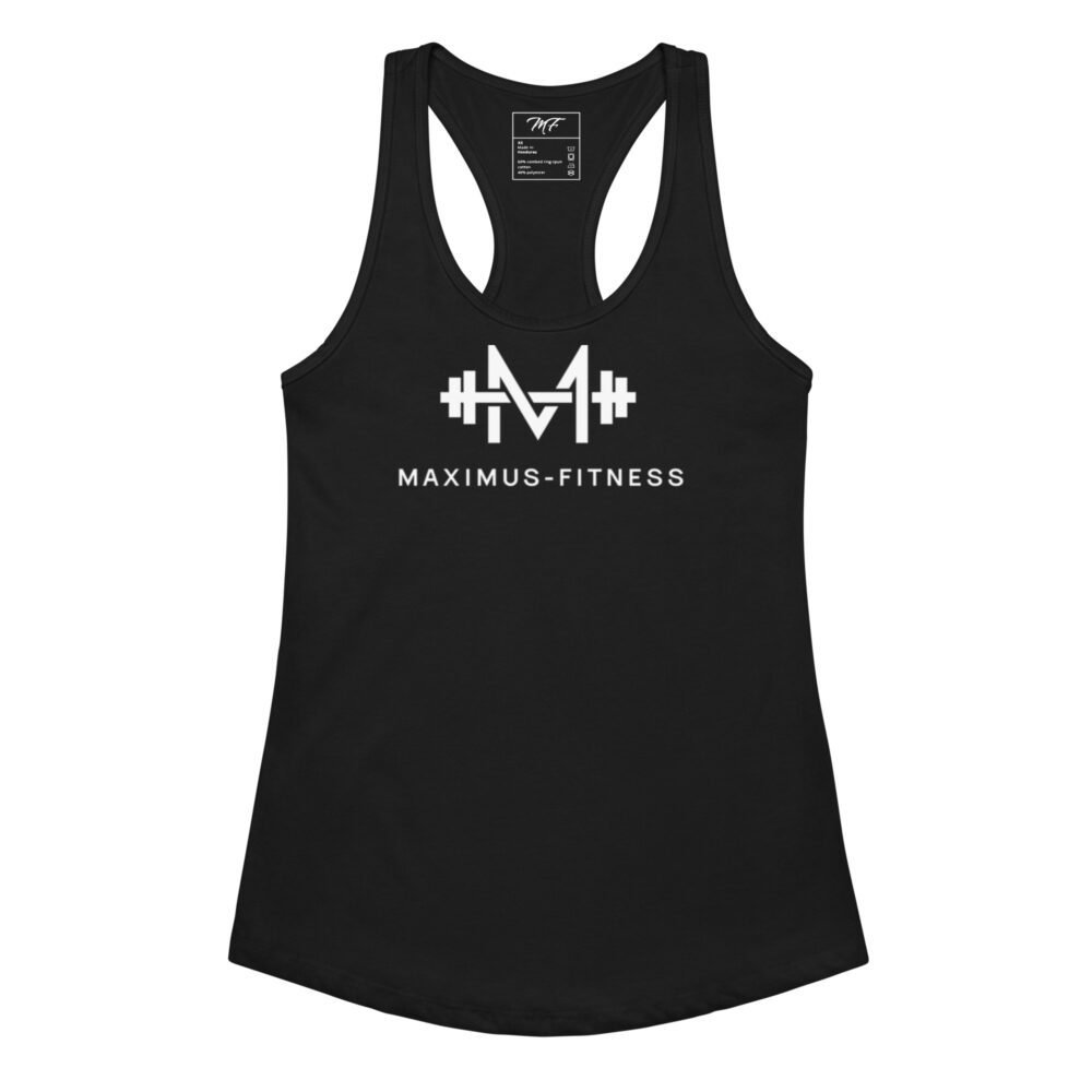 Maximus-Fitness Women’s fitted racerback tank top - Image 11