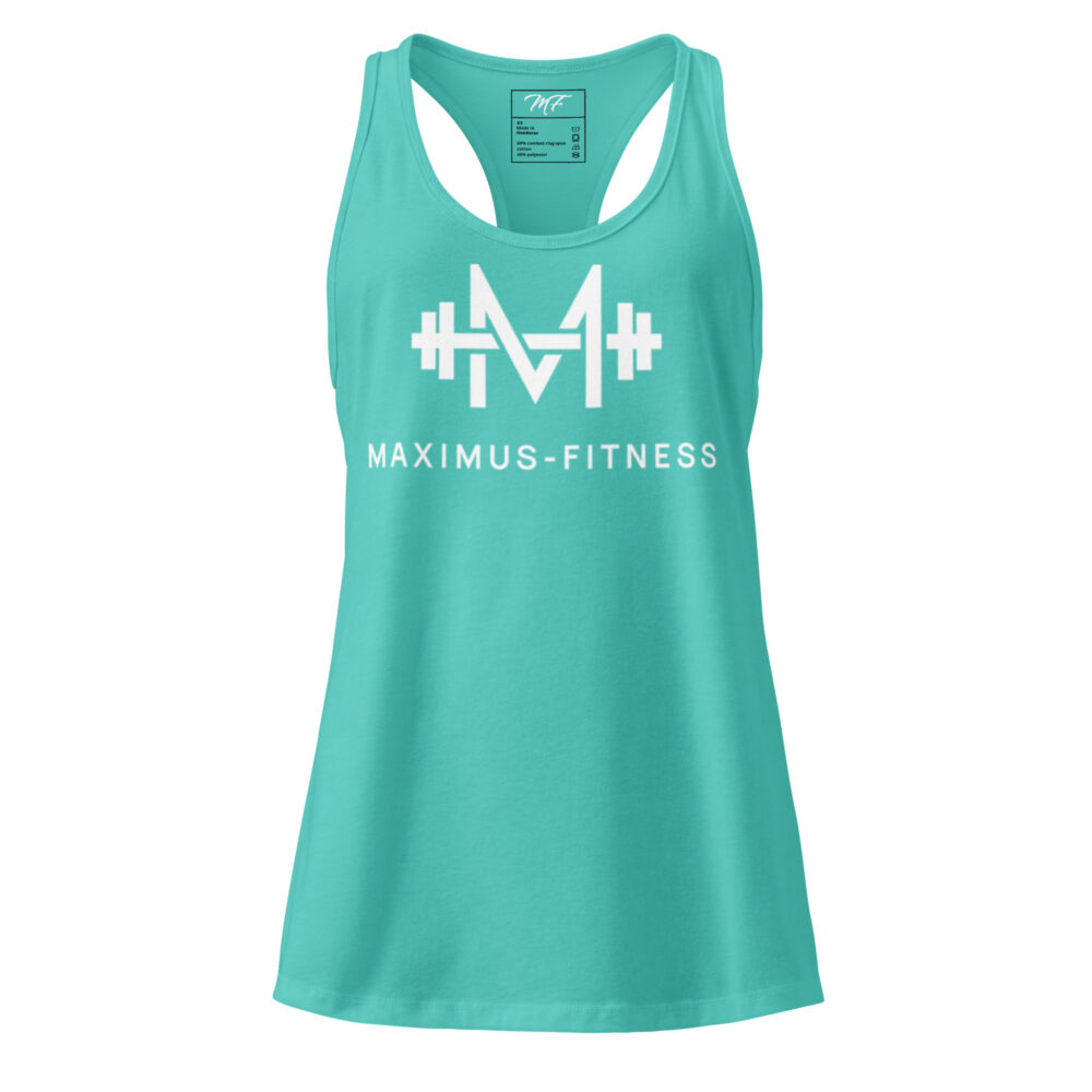 Maximus-Fitness Women’s fitted racerback tank top - Image 4