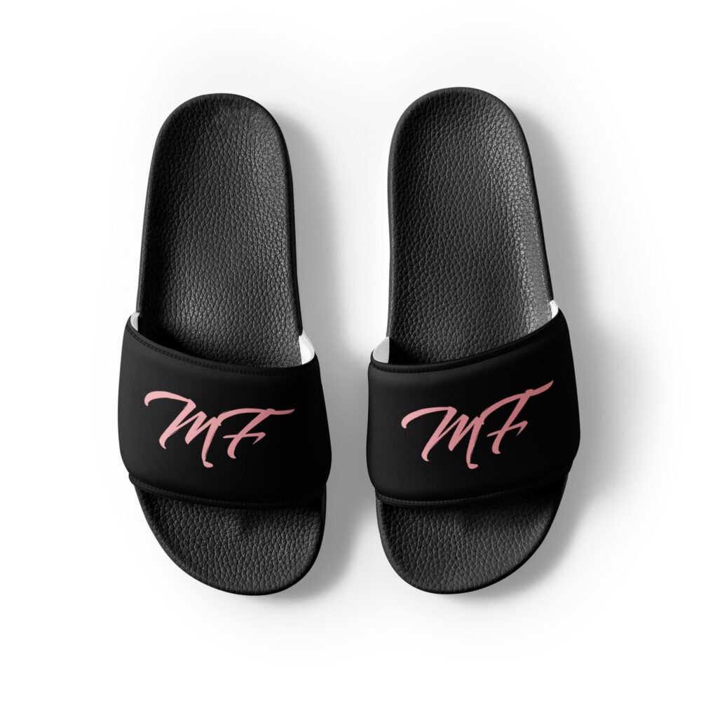 Black & Pink MF Women's slides - Image 3
