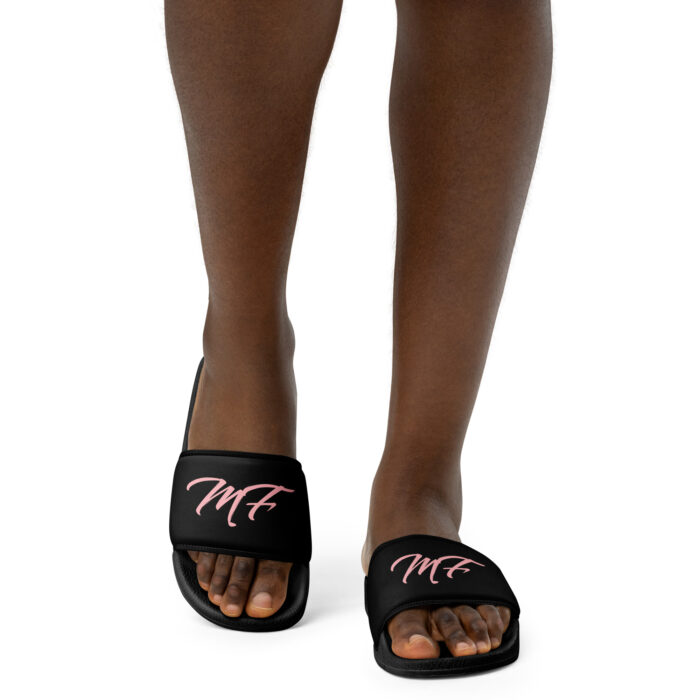 Black & Pink MF Women's slides