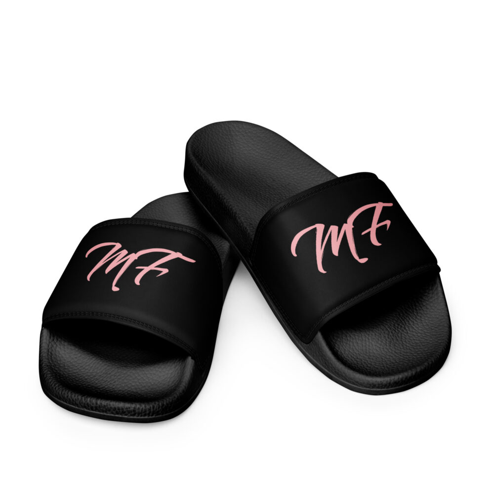 Black & Pink MF Women's slides - Image 4
