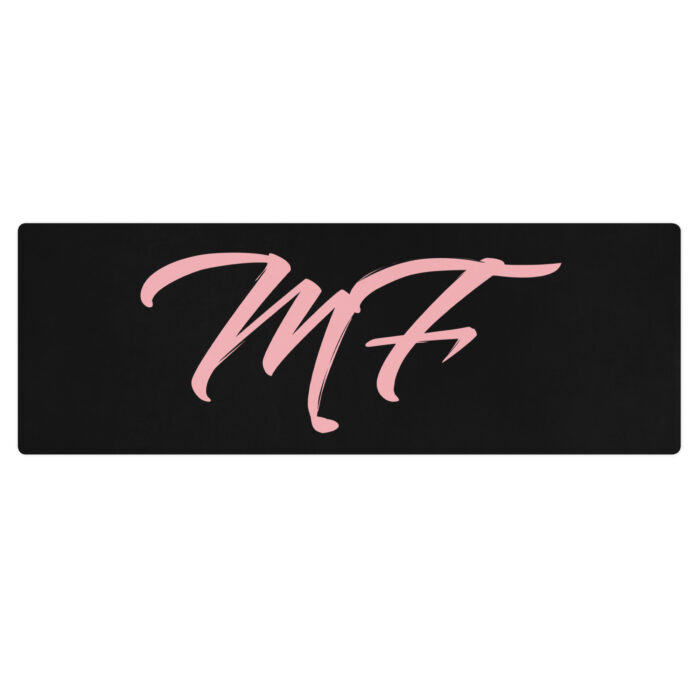 Pink and Black MF Yoga mat