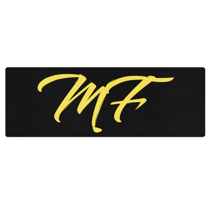 Black and Yellow MF Yoga mat