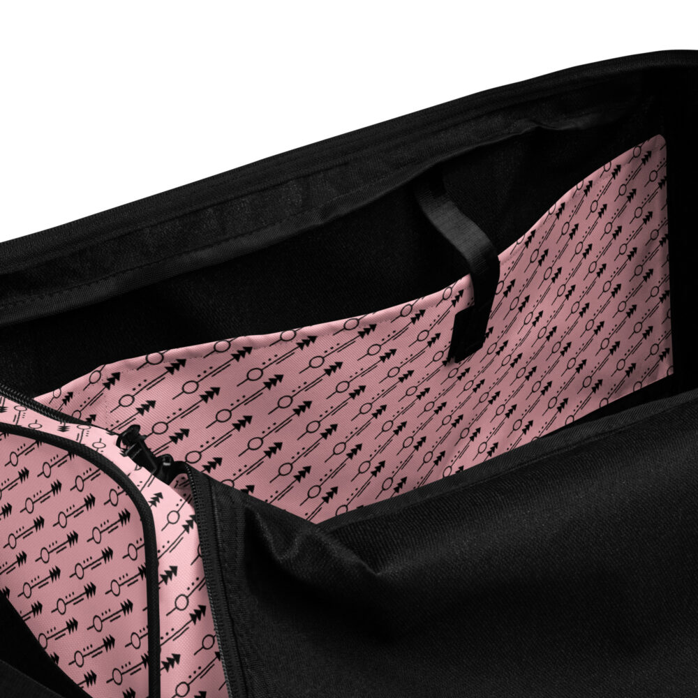 Pink & Black Arrow Maximus-Fitness Duffle bag - Image 6