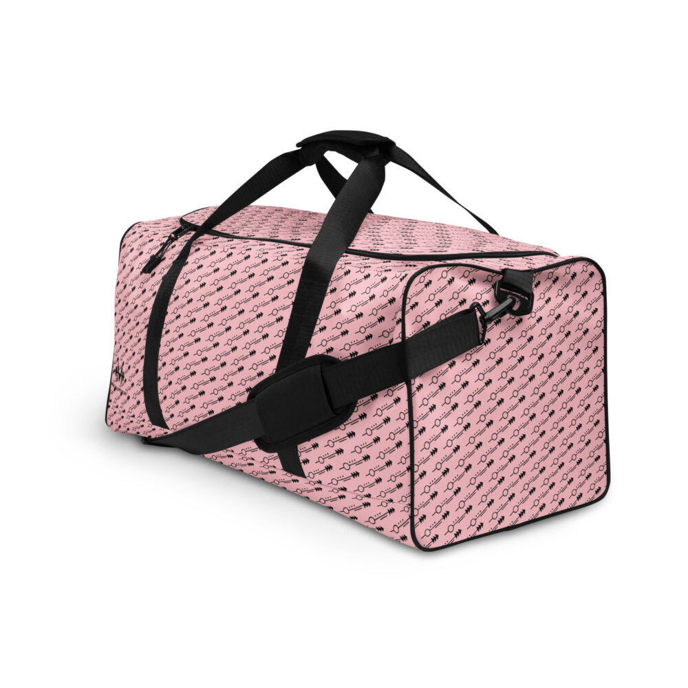 Pink & Black Arrow Maximus-Fitness Duffle bag - Image 3