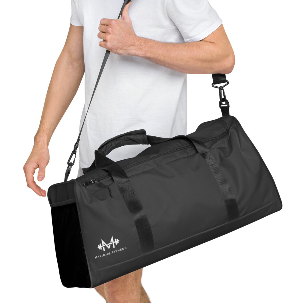Dark Gray Maximus-Fitness Duffle bag - Image 4