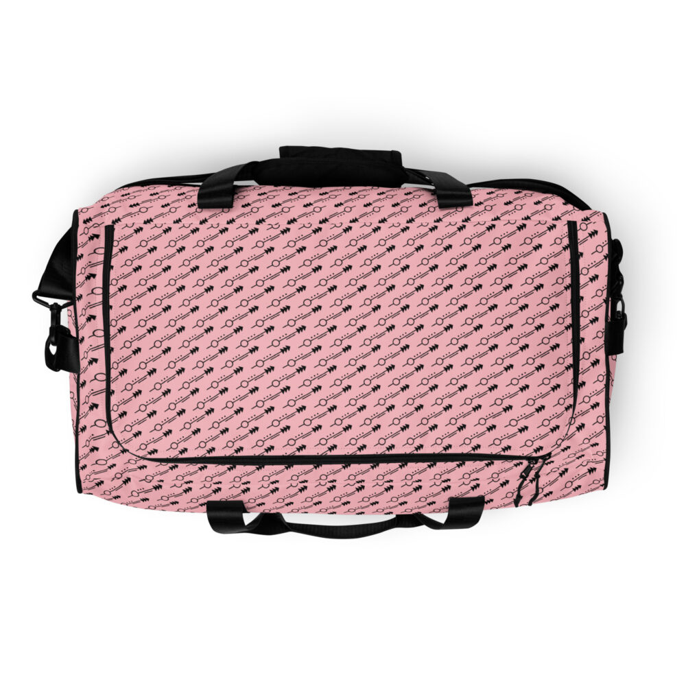Pink & Black Arrow Maximus-Fitness Duffle bag - Image 9